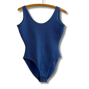 VTG Betty Blue Bodysuit Blue Size M